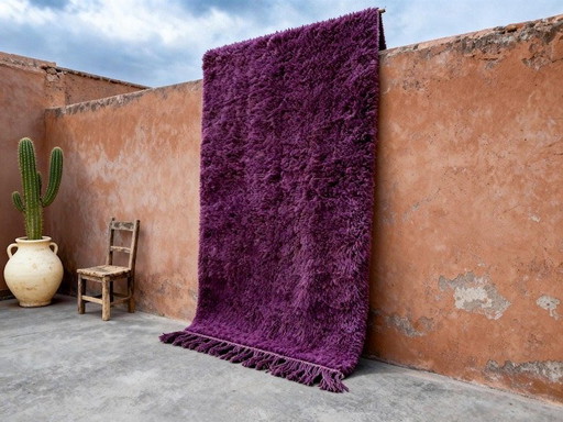 Berberkleed van natuurlijke wol, handgemaakt volgens traditionele methoden, 150/250 cm