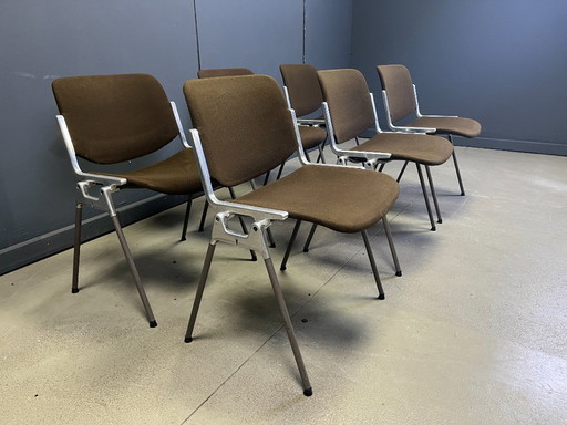 Vintage DSC 106 Beistellstühle von Giancarlo Piretti für Castelli – 6er-Set