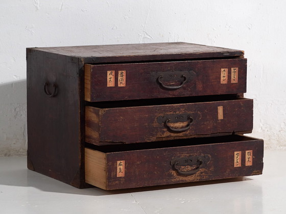 Antique Japanese cedar ko-dansu drawer, Meiji period (ca. ) #48 – Chest of drawers (photo 19 of 40)