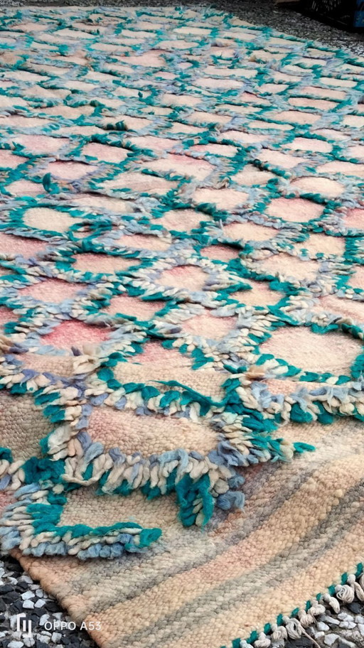 Handgeknoopt Berber kleed wol 385x185cm