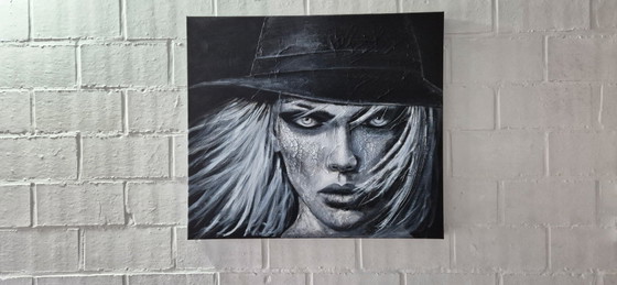 Traces Of What Remains - Acrylic on Linen Canvas Painting – Paintings & Drawings, Aluminium (photo 2 of 9)