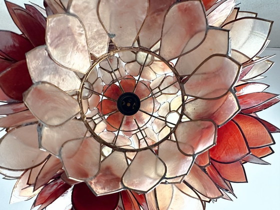 Image 1 of Vintage Capiz pendant lamp