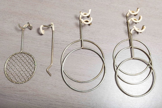 Image 1 of Atypical bamboo and brass indoor revolving plant door, Suise 1960