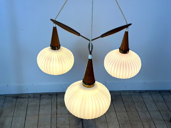 Image 1 of Lustre scandinave Louis Kalff vintage 1960
