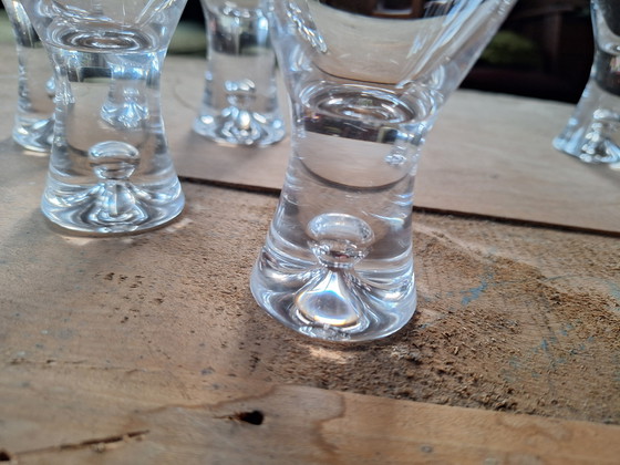 Set von 2 x 4 Tapio Wirkkala Weingläsern. Iittala Finnland – Gläser & Karaffe, Glass (photo 6 of 6)