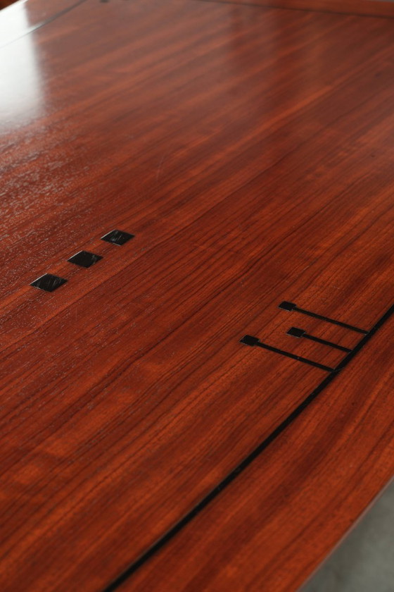 Très beau Bureau courbé de style Art Déco par Schuitema de la série Decoforma – Bureaux, Wood, Klassiek (photo 9 of 14)