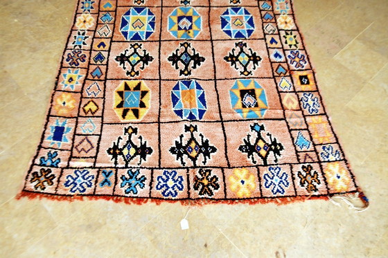 Image 1 of Vintage Boujaad Moroccan Rug – 300 x 185 cm – Faded Red & Blue