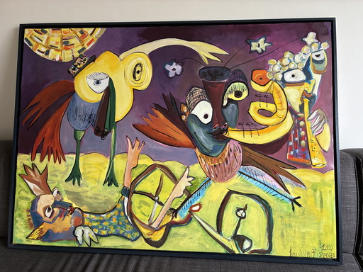 Acryl op doek schilderij Annelies van Biesbergen 147x105