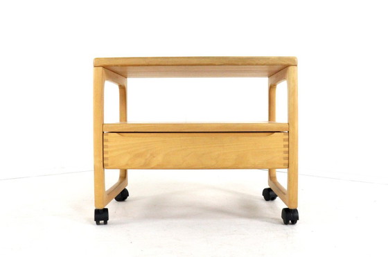 Image 1 of Brink møbler Gelsted oak trolley 'Pjedsted' vintage Danish oak