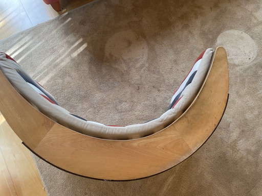 Icónica mecedora "Relaxer 2". Verner Panton. – schommelstoelen, Textile, Wood (photo 2 of 5)