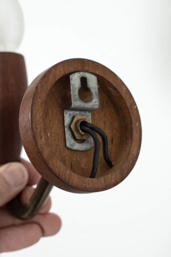 Image 1 of Teak-Wandlampen