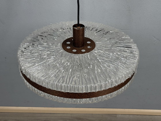 Image 1 of 1960s Plastic Pendant Lamp with Retro Design