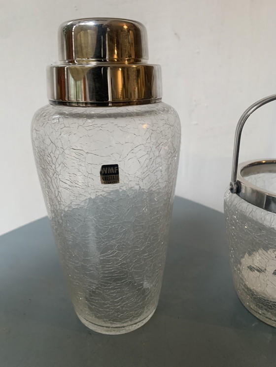 Image 1 of Verzilverde WMF cocktailset kristal en estado perfecto