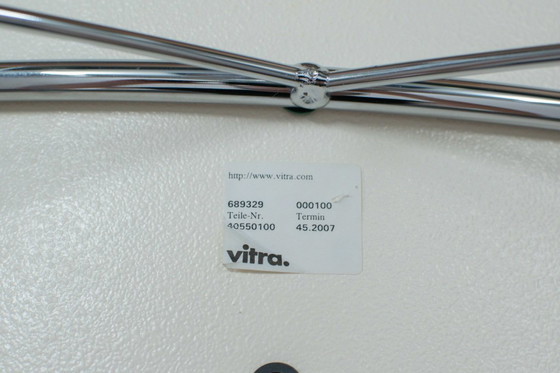 Image 1 of 2x Vitra Coconut Chairs – Leder Premium Nero – Design George Nelson