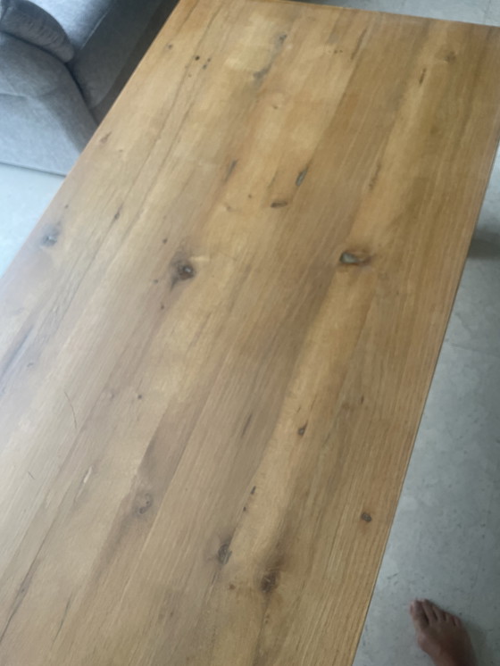 Image 1 of Hand gemaakte salontafel eikenhout