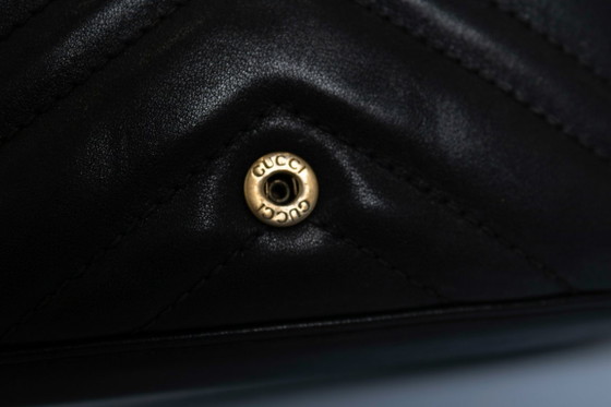 Gucci, Mini Marmont Bag in Black Leather – Crossbody bags, Calfskin (photo 15 of 18)