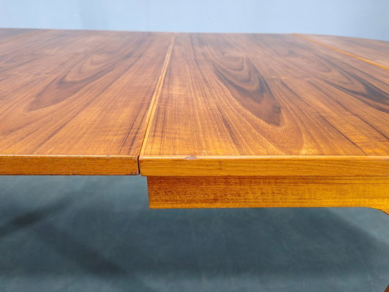 Image 1 of Danish Mid Century Teak Extendable Dining Table, 1960s