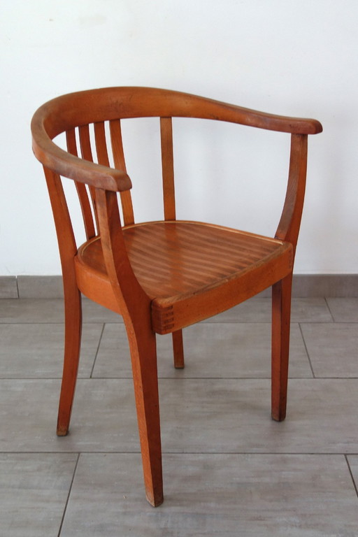 Fauteuil de bureau art déco années 40