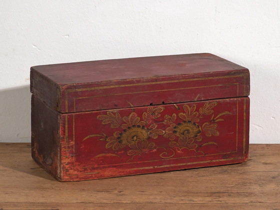 Cassa rossa antica con dettagli floreali (c.1900) #44 – Vetrine (photo 14 of 37)