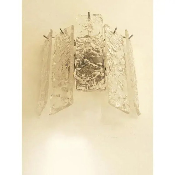 Image 1 of Applique da parete in vetro di Murano Hammered Strips listelli di Simoeng