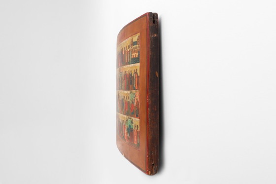 Image 1 of Icona religiosa russa Menaion del XIX secolo, Santi del mese di marzo