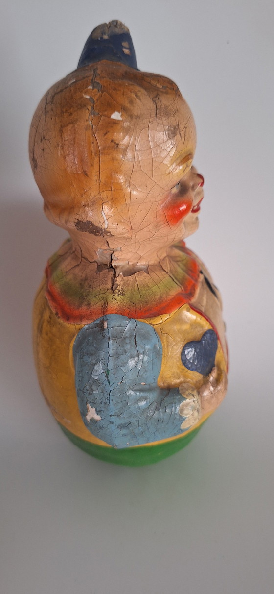 Image 1 of Unique collection of antique Roly Poly Shoe Hut clowns