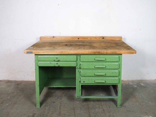 Vintage Werbank industriële koffiekast