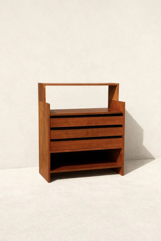 Vintage Poul Cadovius KLM kast – Scandinavisch design – teak – jaren 60
