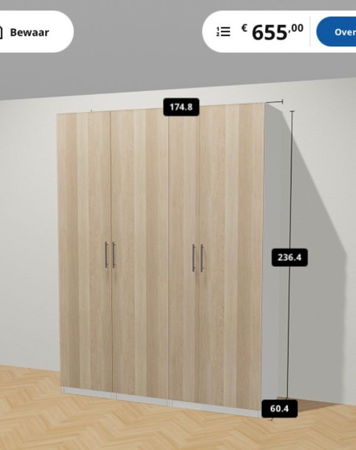 Armadio IKEA Pax 175 x 235 x 60