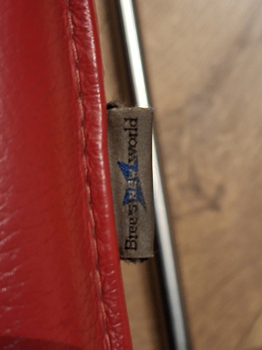 6 Ferrari red dining room chairs