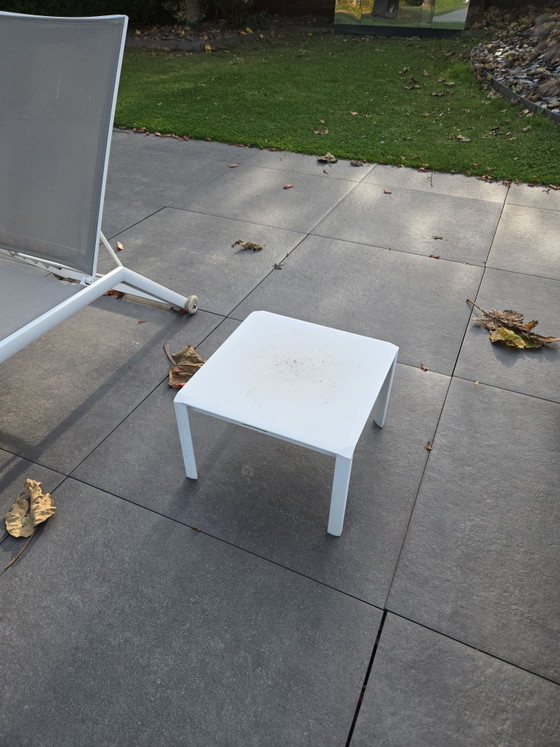 Aluminum Lounge Chairs and Side Table – Jati & Kebon, Lounge sets, Textile, Aluminium (photo 6 of 12)