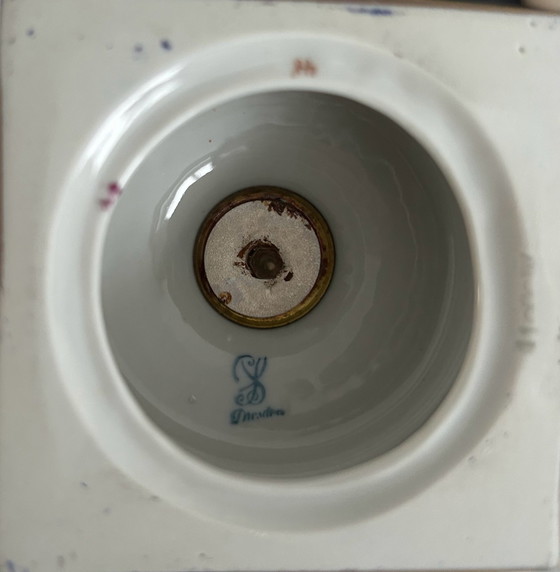 Vaso potpourri in porcellana di Dresda - Carl Thieme Potschappel XIX secolo – Sculture (photo 8 of 8)