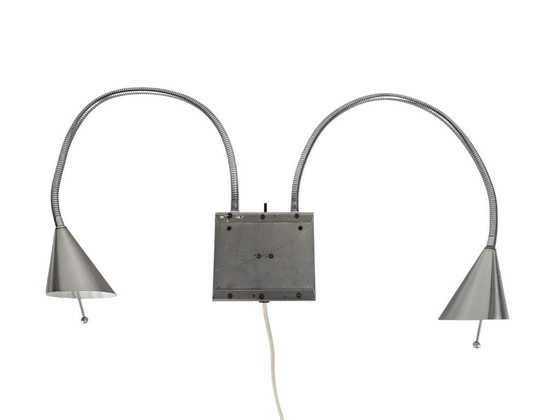 Image 1 of Hala Zeist  - flexibele armen - geborsteld aluminium - post modern - 80's