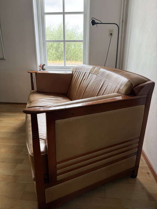 Schuitema Decoforma 2 Zitsbank – banken, Leather, Wood