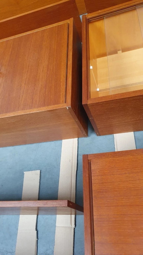 Vintage Wallunit Danish Modules Teak 60s – Wall cabinet, Wood (photo 28 of 36)