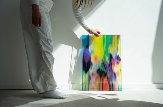 Image 1 of CMYK - Fucsia "Lady Gray" serigrafía lilxlylilxly