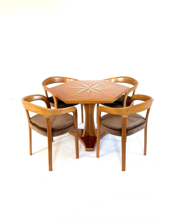 Vintage Hexagonal Teak Dining Table ‘70s – Wood (photo 13 of 14)