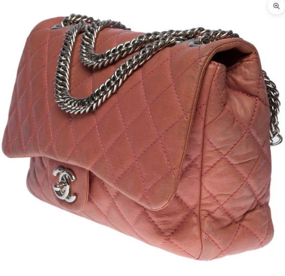 Image 1 of Borsa CHANEL Timeless/Classique in cuoio rosa - 100658