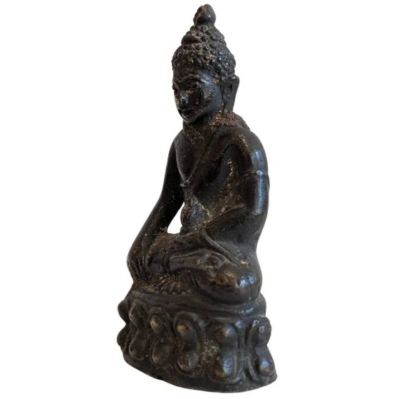 Estatua portátil Mahayana con Kalasha – Bronce antiguo parcialmente dorado – Lote 148 – Esculturas, Bronze (photo 7 of 8)