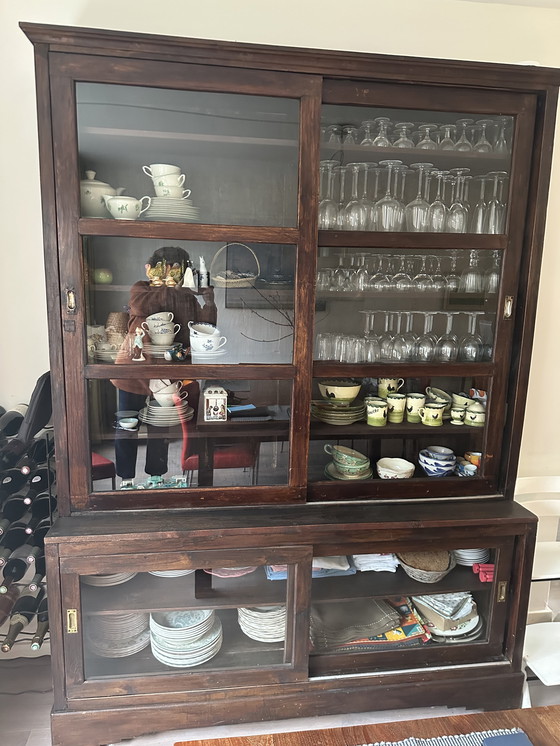 Image 1 of Vetrina in teak di "het Kabinet".