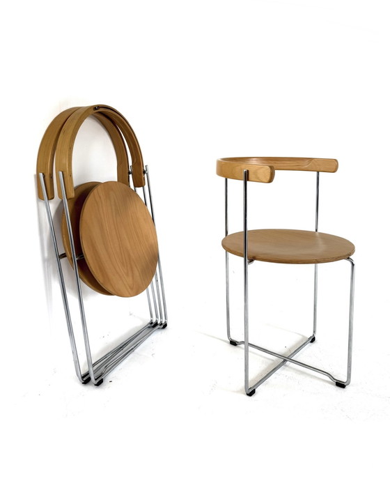 Image 1 of 6x Silla plegable de diseño 'Soley', Kusch & Co '80