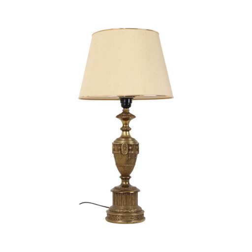 Grande lampe de table en laiton, style Empire français classique, 59 cm – tafellampen, Brass (photo 2 of 18)