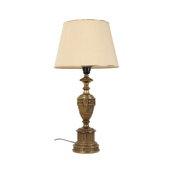 Grande lampe de table en laiton, style Empire français classique, 59 cm – Brass (photo 2 of 18)