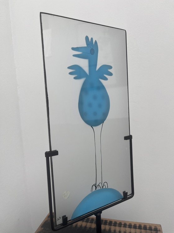 Rare Swedish Glass Studio Sea Glasbruk Lena Engmann – Glass art, Metal (photo 4 of 5)