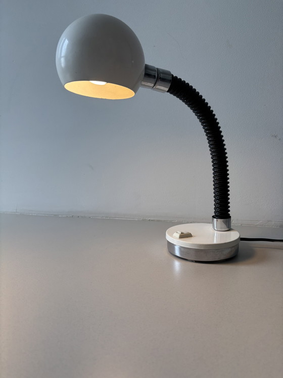 Image 1 of 2 space age “eyeball” table lamps by Goffredo Regina, Italian design