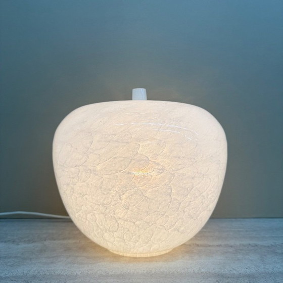 Image 1 of Vintage Eickmeier vintage glass table lamp apple shaped , 1970s