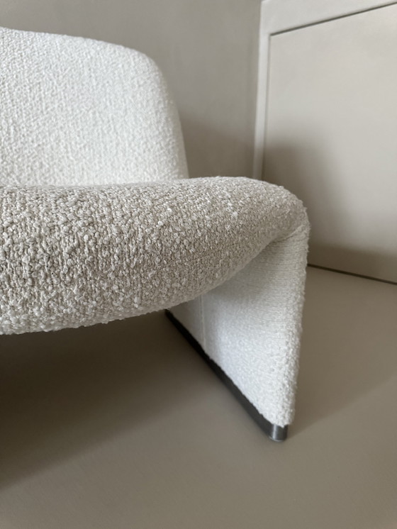 Image 1 of Giancarlo Piretti Artifort Ally Chair Fauteuil Chair Reupholstered Bouclé