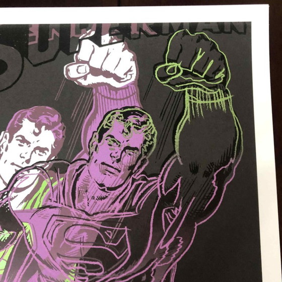 1990s After Andy Warhol "Superman" Lithograph – Lithographs & prints, Paper (photo 9 of 11)