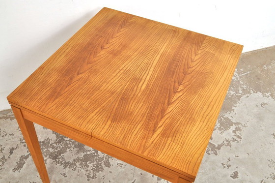 Image 1 of Table de salle à manger extensible vintage en bois de frêne, années 1960
