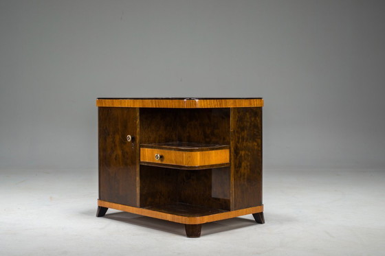 Image 1 of Mobile bar Art Déco con intarsi, anni '30